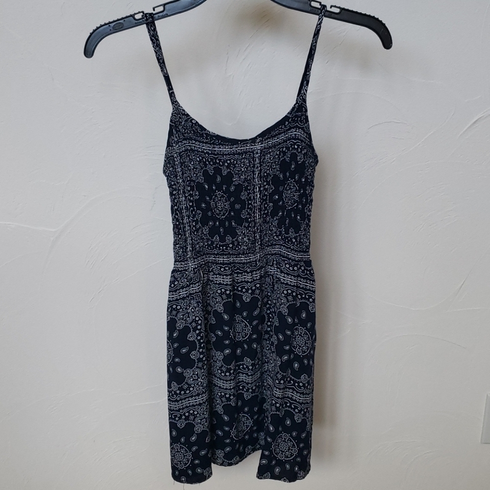 Blue mini sun dress